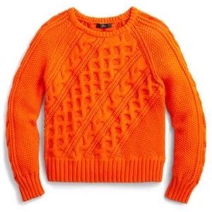 J. Crew Diagonal Chunky Cable Knit Sweater